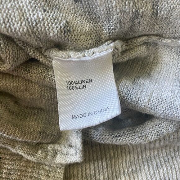 Brochu Walker Enzo 100% Linen Twist Tank Top Sleeveless Neutral Gray Summer XS - Picture 5 of 6